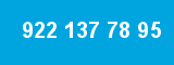922 137 78 95 922 137 78 95